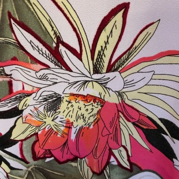 Chico's XL Poncho Top Pink Multicolor Worn Once Excellent Condition - Picture 5 of 6